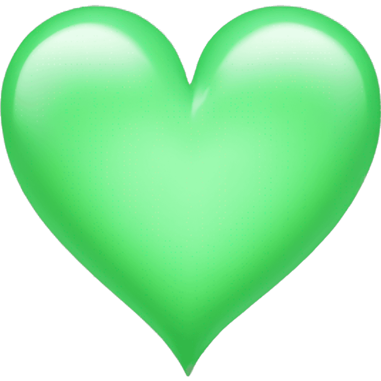 light green heart emoji