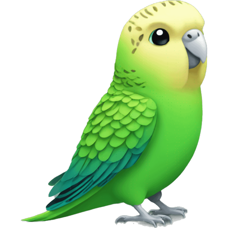 green budgie  emoji