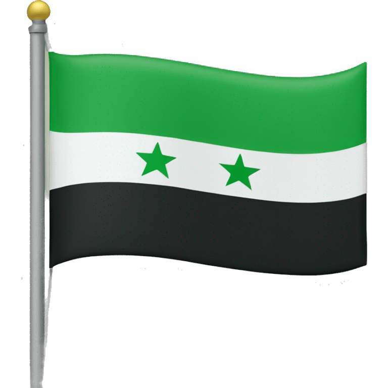 GREEN syrian flag emoji