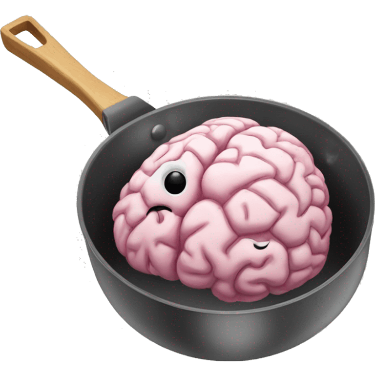 brain in a frying pan emoji