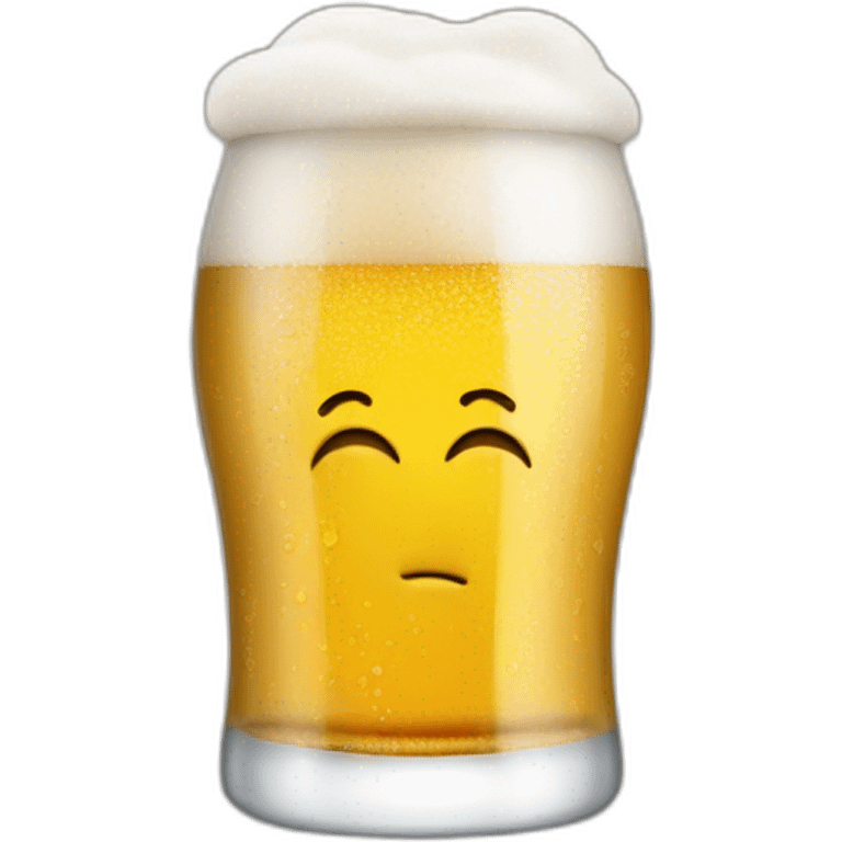 Bebe soda qui boit une bière emoji