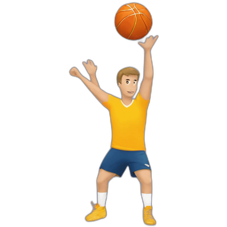 Personne qui fait du handball emoji