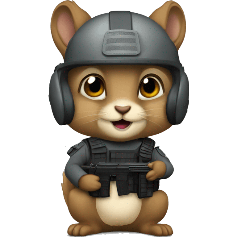 SWAT squirrel emoji