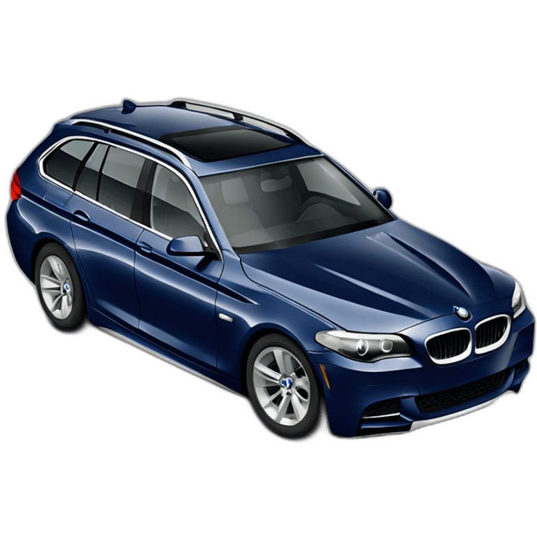 2011 bmw 525td touring picado in dark metallic blue emoji