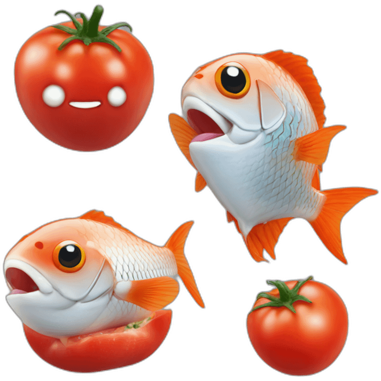 Poisson sur tomate emoji