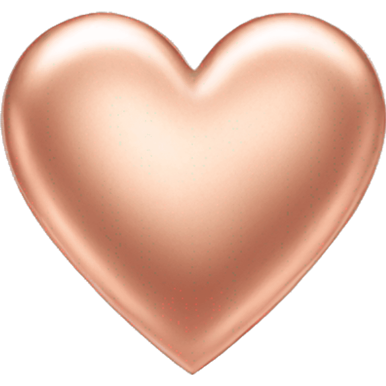 Rose gold heart  emoji