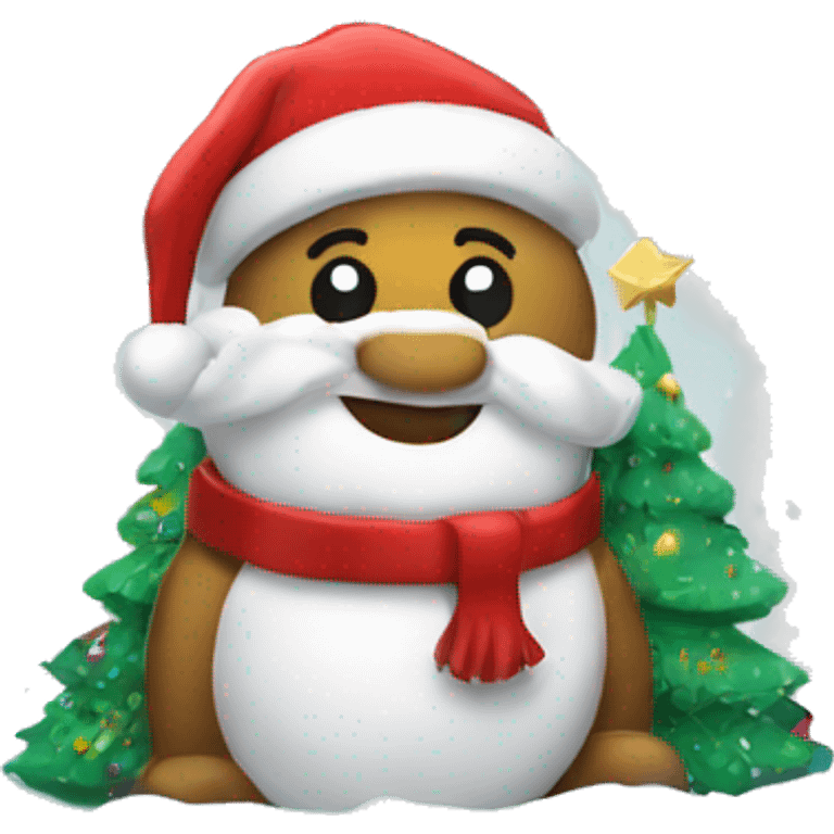 Christmas snowglobe emoji