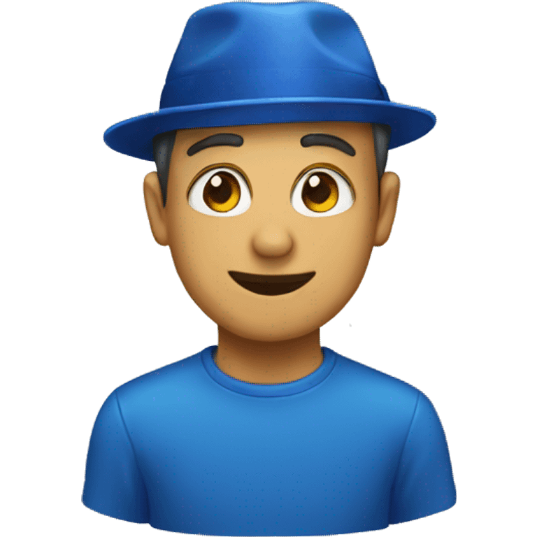 Blue hat emoji