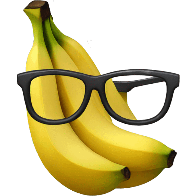 Banana with glasses  emoji