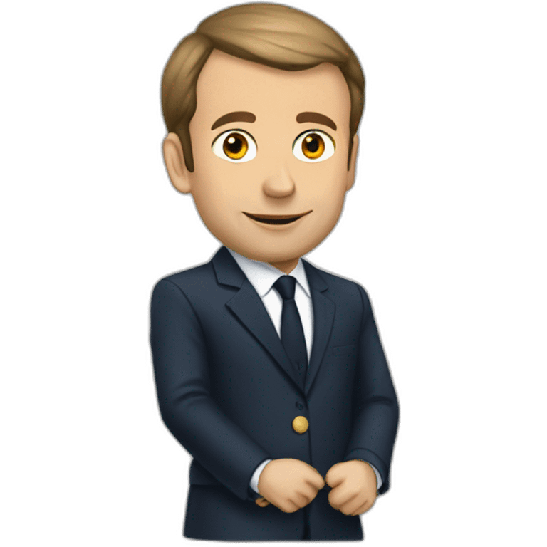 macron sur torue emoji