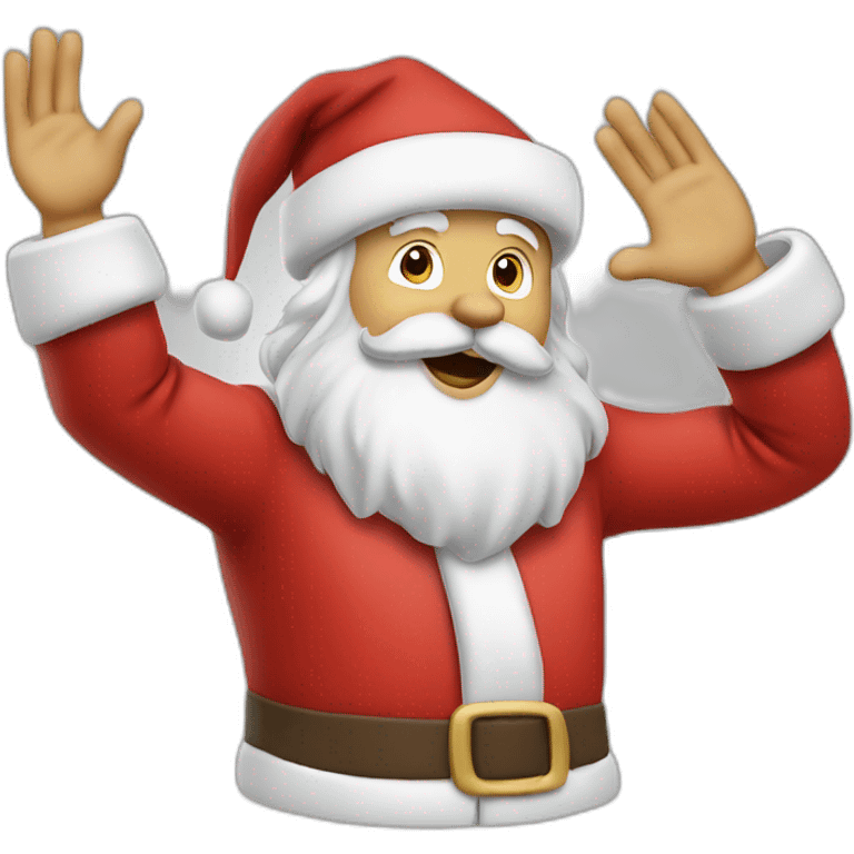 santa saluting emoji