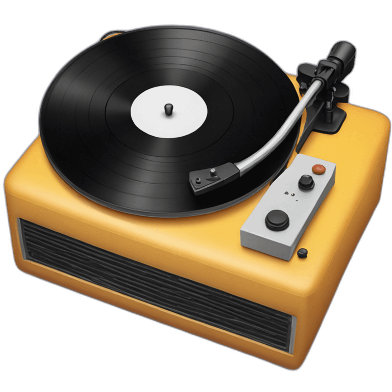 Vinyl record player emoji