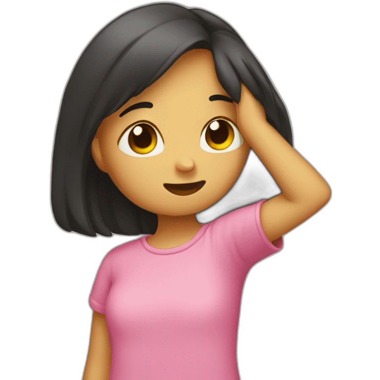 fille qui dab emoji