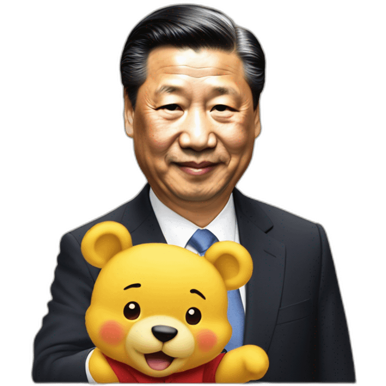 xi jinping winning the pooh emoji