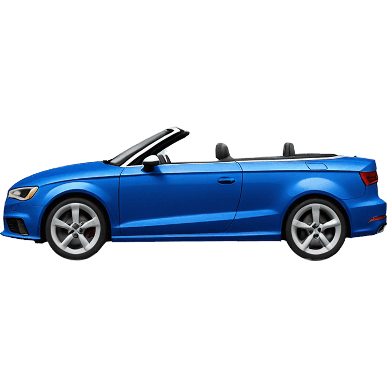 Blue Audi A3 cabriolet emoji