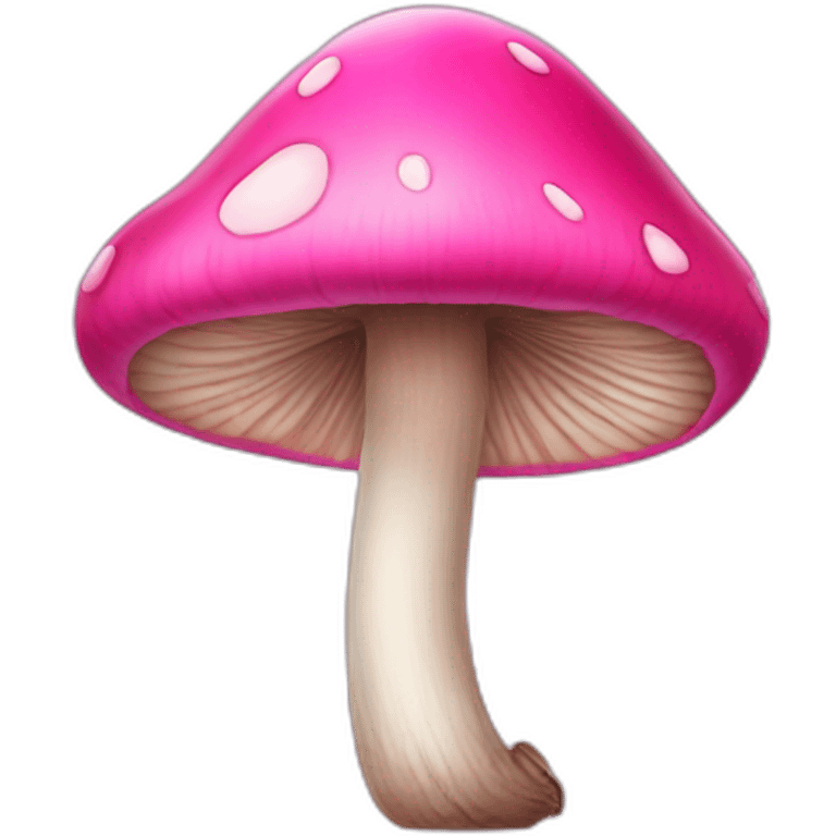 Pink mushroom emoji