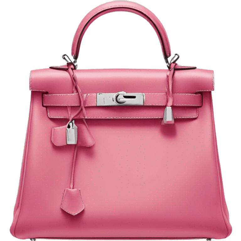 Hermès pink Kelly bag emoji