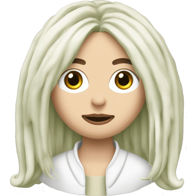 Billie Eilish’s lime mop-top goat cheese emoji