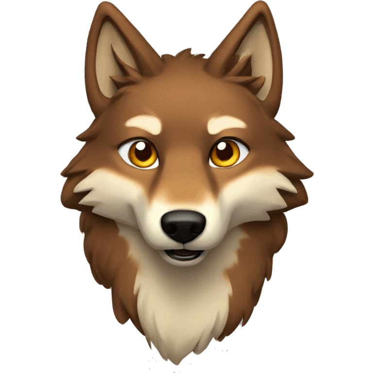 A brown fured wolf badges for YouTube emoji