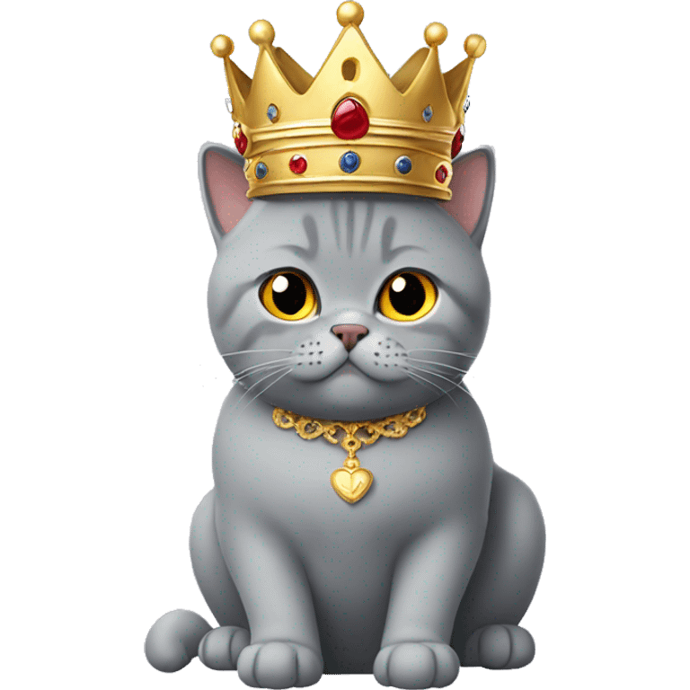 British shorthair with Crown  emoji