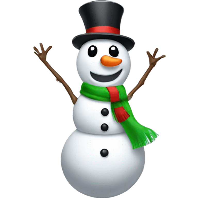 dancing snowman emoji