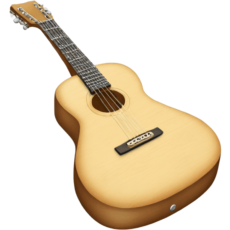 Light wood classic guitar emoji