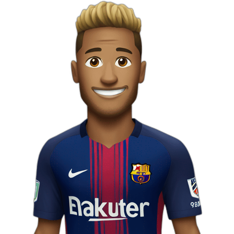 Neymar with football  emoji