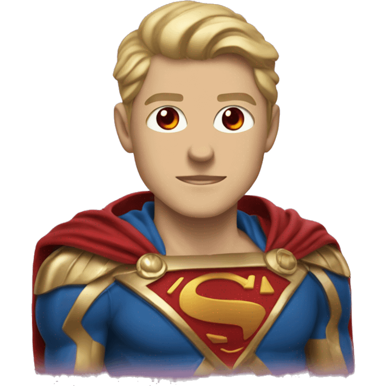 super homelander from "the boys" series with red eyes  emoji