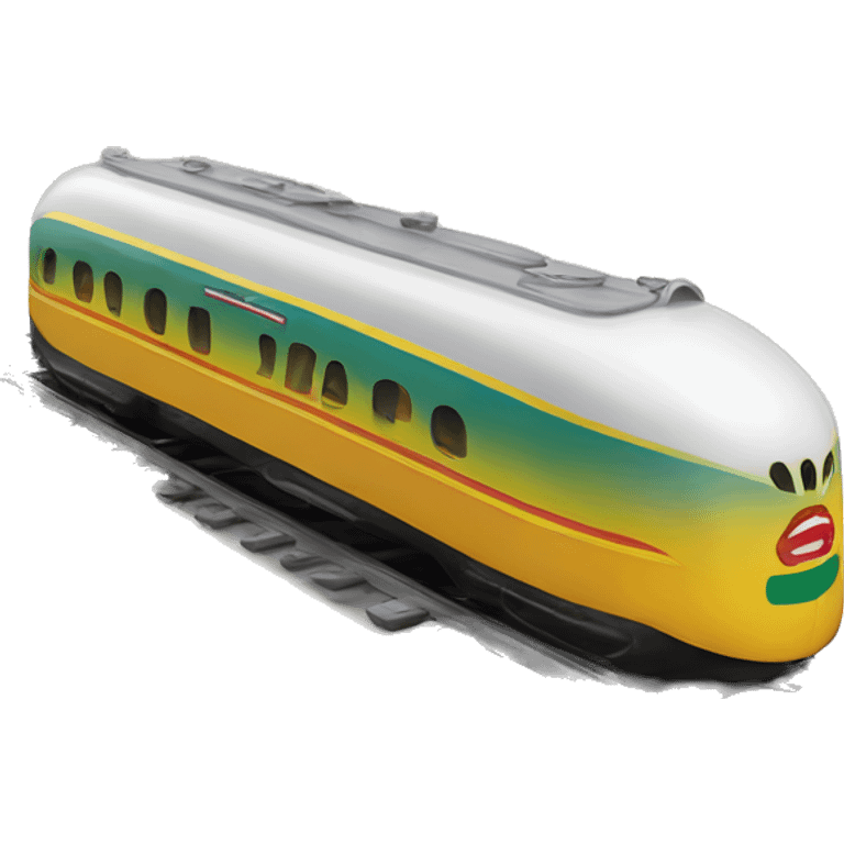 Toy streamliner train emoji