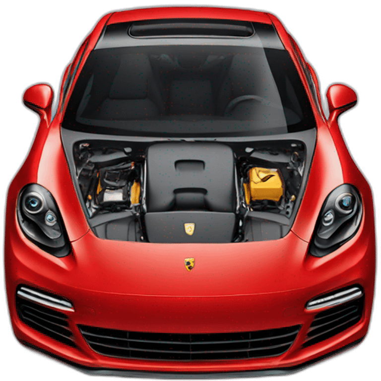 Red Porsche Panamera emoji