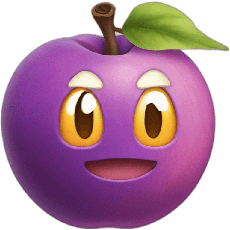 Purple poison peach pokemon emoji