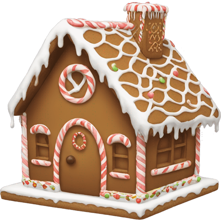 Gingerbread house emoji