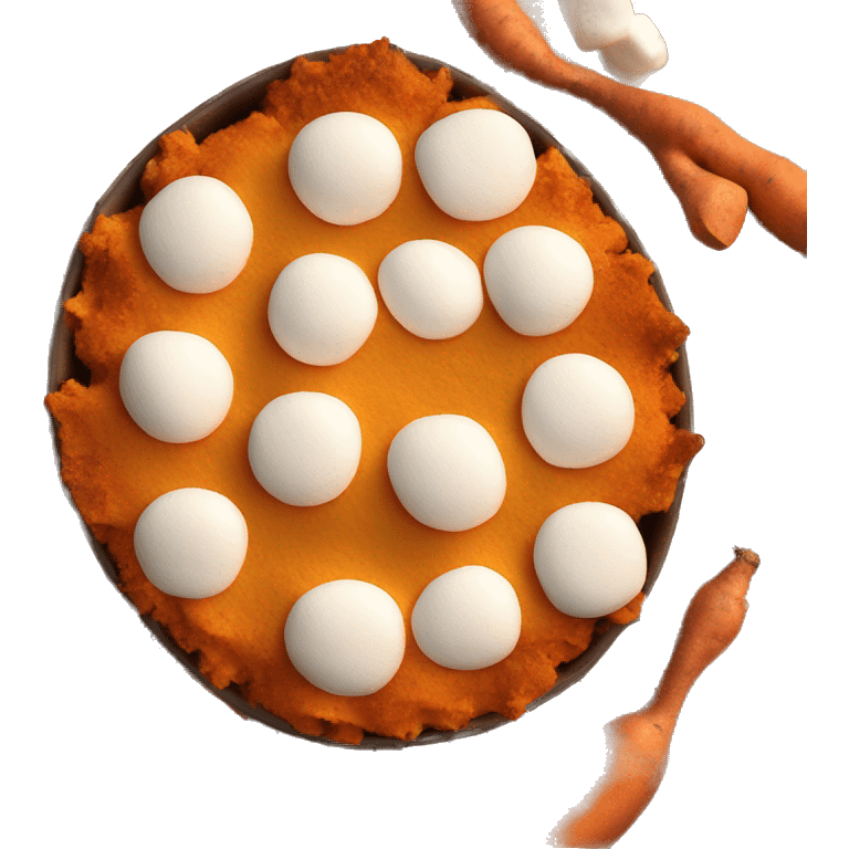 Sweet potato casserole with marshmallows  emoji