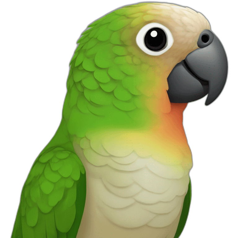 Green cheek conure emoji