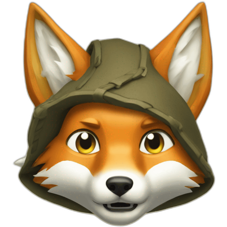 link from the legend of zelda but it's a fox emoji