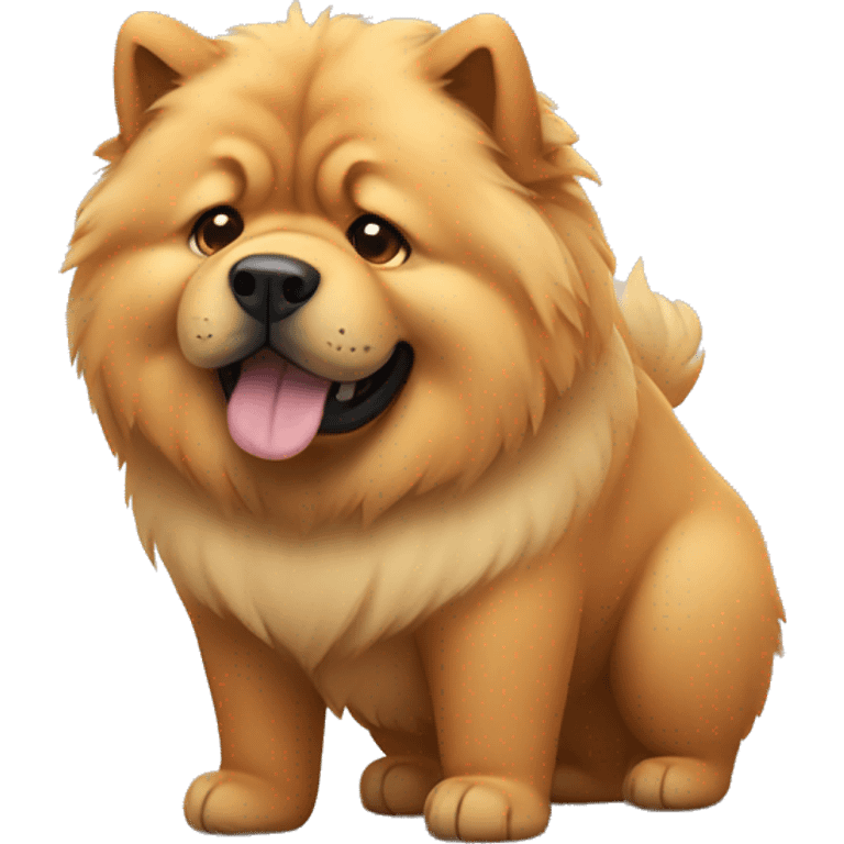 chow chow with Loki horns emoji