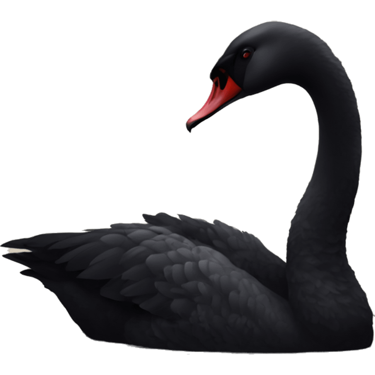 Black swan emoji