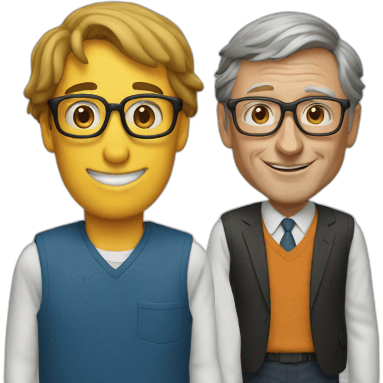 Jobs and Bill Gates emoji