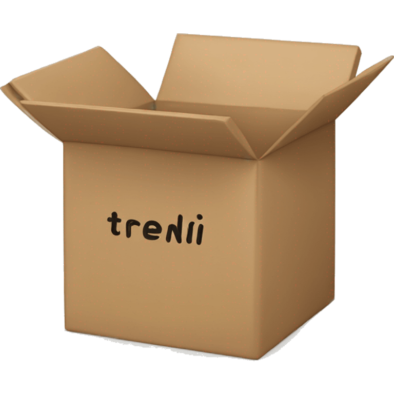 Box with “trendimizbir” written on it TRENDİMİZBİR emoji