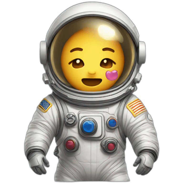 explosion cute astronaut emoji