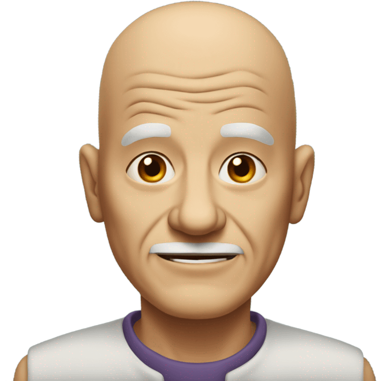 Bald old man emoji