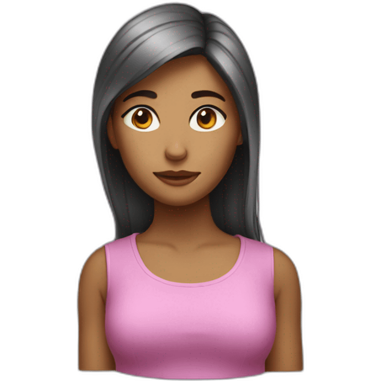 girl with lean emoji