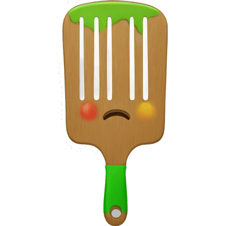 Spatula into rasta emoji