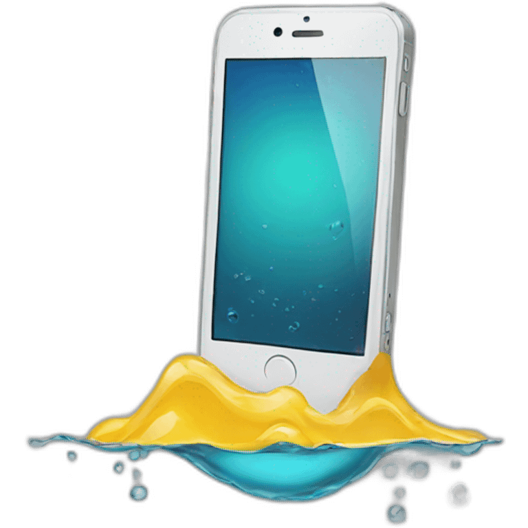 water damage phone emoji