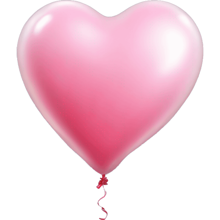 Transperent heart balloon emoji