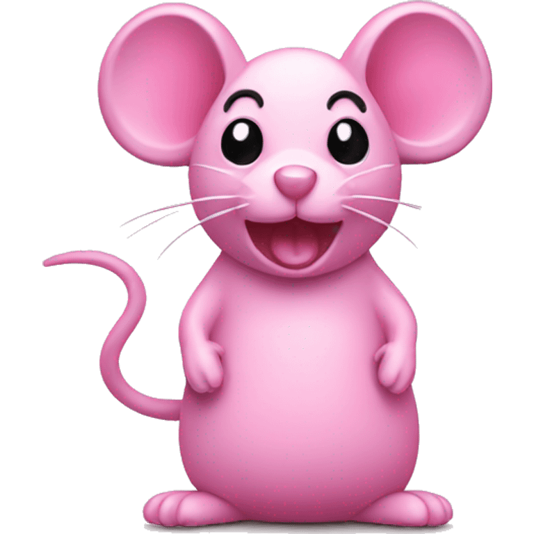 Pink mouse toy emoji