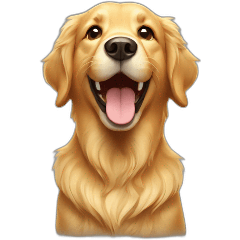 happy golden retriever emoji