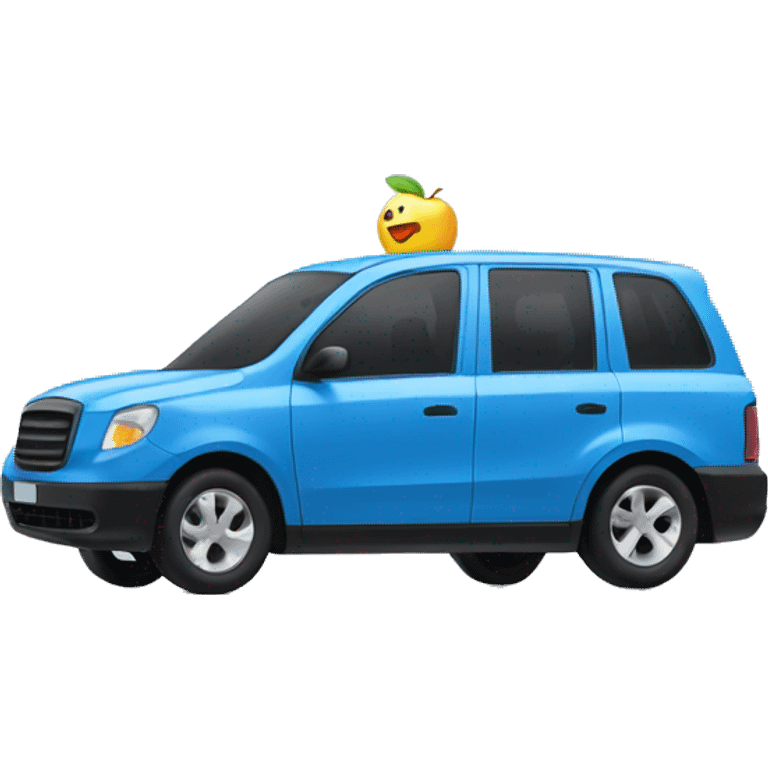 bluecar taxi based on sport utility car apple emoji emoji