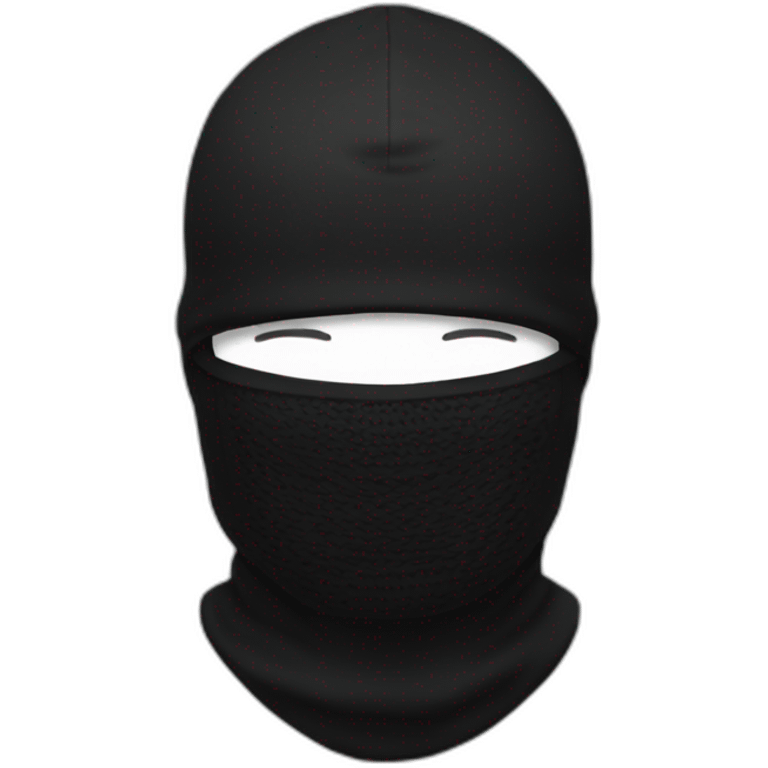 Balaclava black emoji