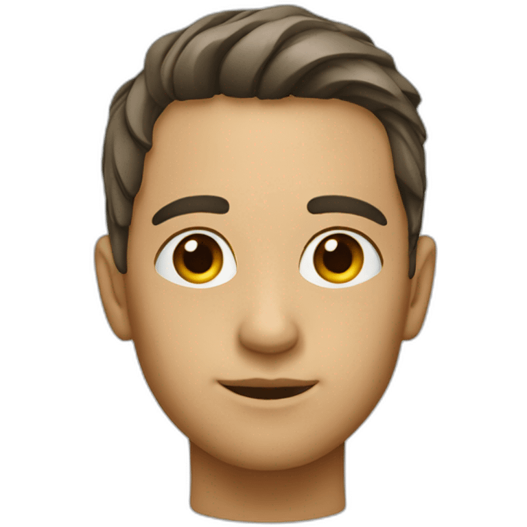 A photo highlighting the left profile of the face emoji